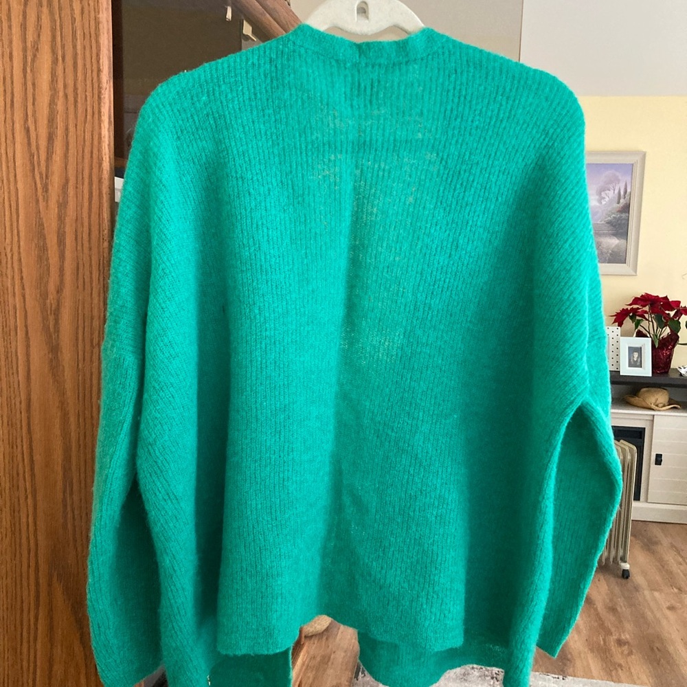 Des Petits Hauts beautiful teal cardi from DPH France - Picture 6 of 7
